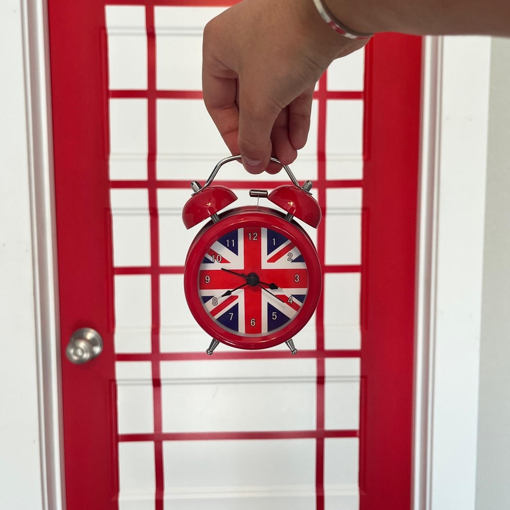 Vintage Union Jack Alarm Clock